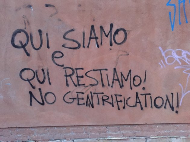 Gentrifizierungs-Graffiti in Venedig; © Hotelverband Deutschland (IHA)
