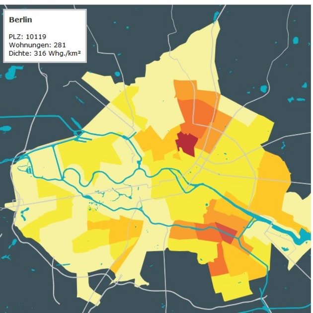 Insgesamt 598 Angebote bei Airbnb in Berlin, in denen komplette Wohnungen (und nicht nur einzelne Zimmer) nahezu permanent gebucht werden können. Quelle: Capital