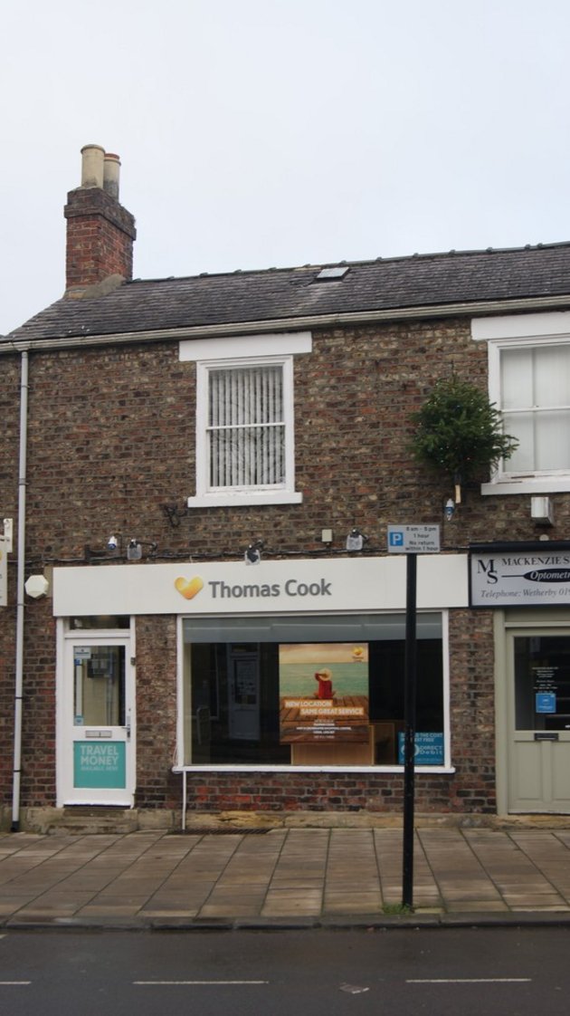 1Ehemaliges Thomas Cook Reisebüro in Westgate / West Yorkshire im Dezember 017; © Mtaylor848 / Wikimedia Commons CC BY-SA 4.0
