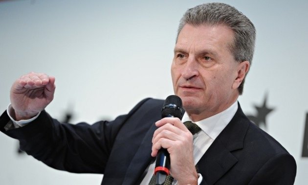 Günther Oettinger, EU-Kommissar für Digitale Wirtschaft und Gesellschaft; Bild: Jan Haas/dpa/Corbis