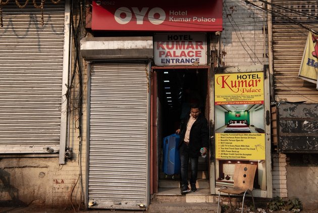 Hotel Kumar Palace, an Oyo partner property in New Delhi; photo: Saumya Khandelwal for The New York Times