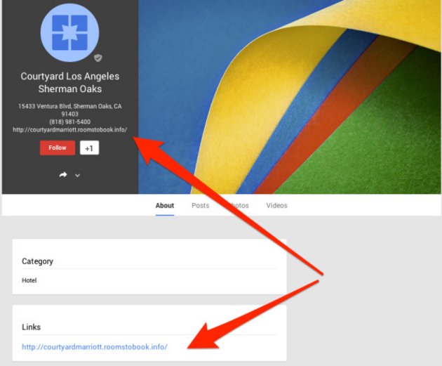 Hijacked Listing in Google+ Local; Picture: Search Engine Land