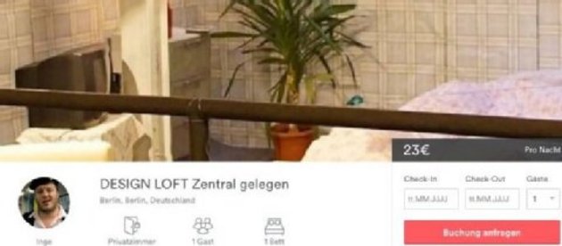 Skurriles Angebot bei Airbnb: eine Wohnung im U-Bahn-Schacht der Berliner U-Bahn-Linie 9; Foto: Screenshot Airbnb / Berliner Zeitung