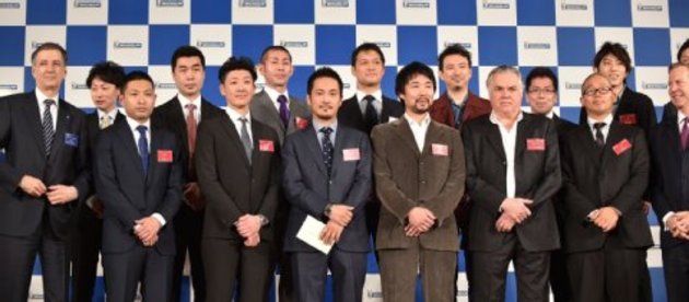Yuki Onishi (Mitte, vorne) hat einen Michelin-Stern für sein Ramen-Restaurant erhalten. Foto: AFP