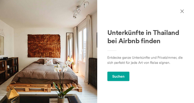 Anzeige auf Airbnb.de