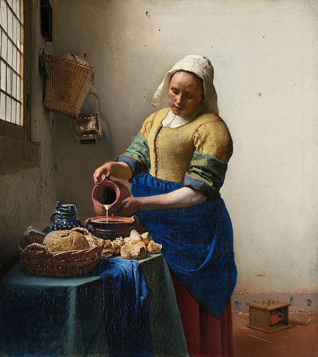 Johannes Vermeer, Das Milchmädchen (um 660); © Rijksmuseum Amsterdam