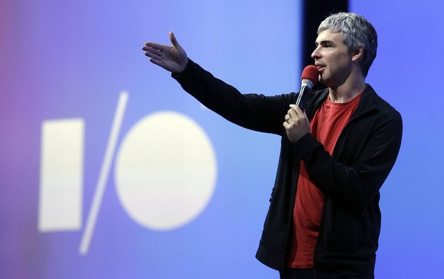 1Larry Page, Google's co-founder and chief executive, speaks during the keynote presentation at Google I/O 013 in San Francisco, Wednesday, May 15, 013. Photo: Jeff Chiu / Associated Press