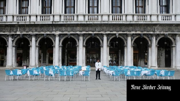 Venedigs Markusplatz ohne Touristen; Foto: Manuel Silvestri / Reuters