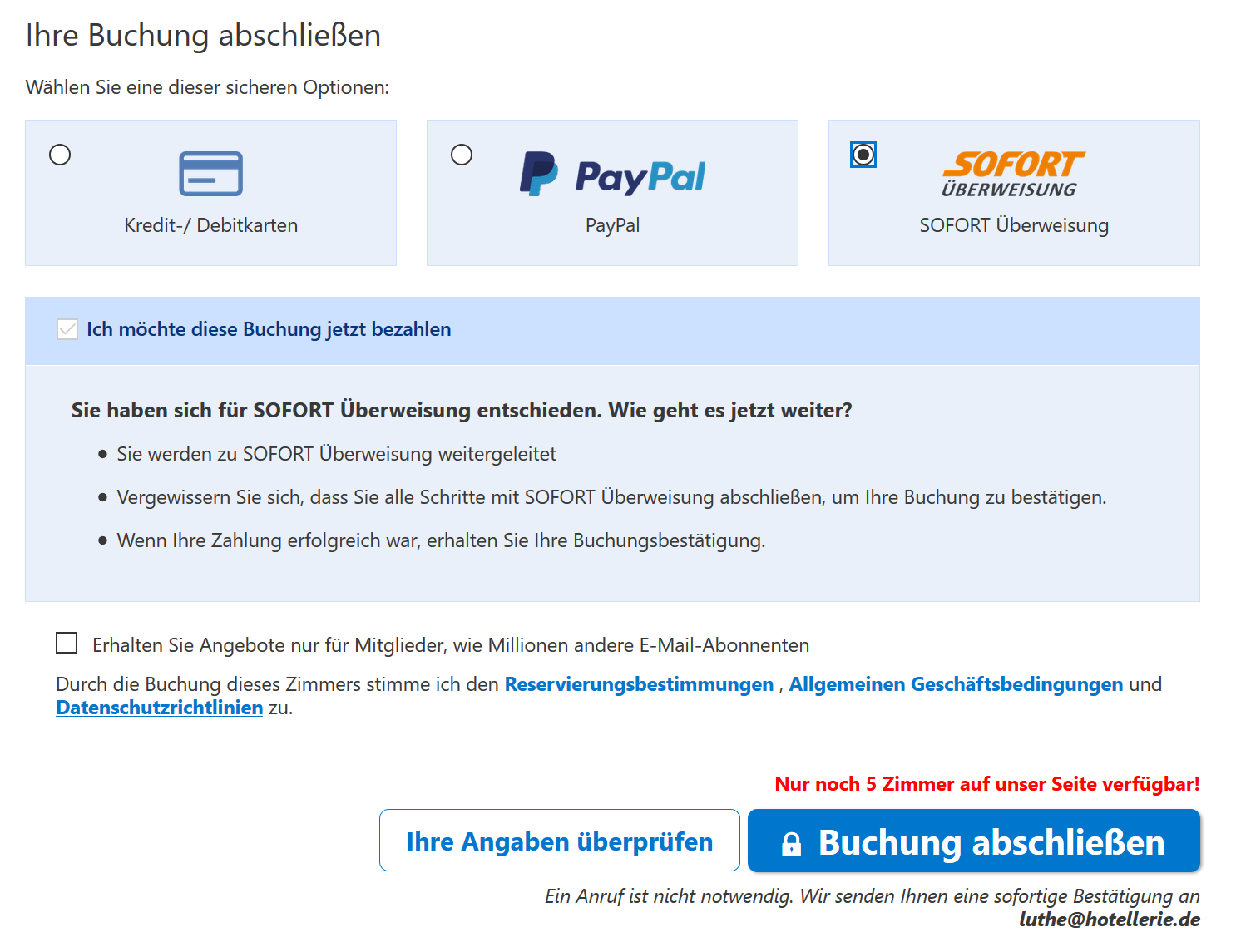 Quelle: Screenshot Booking.com