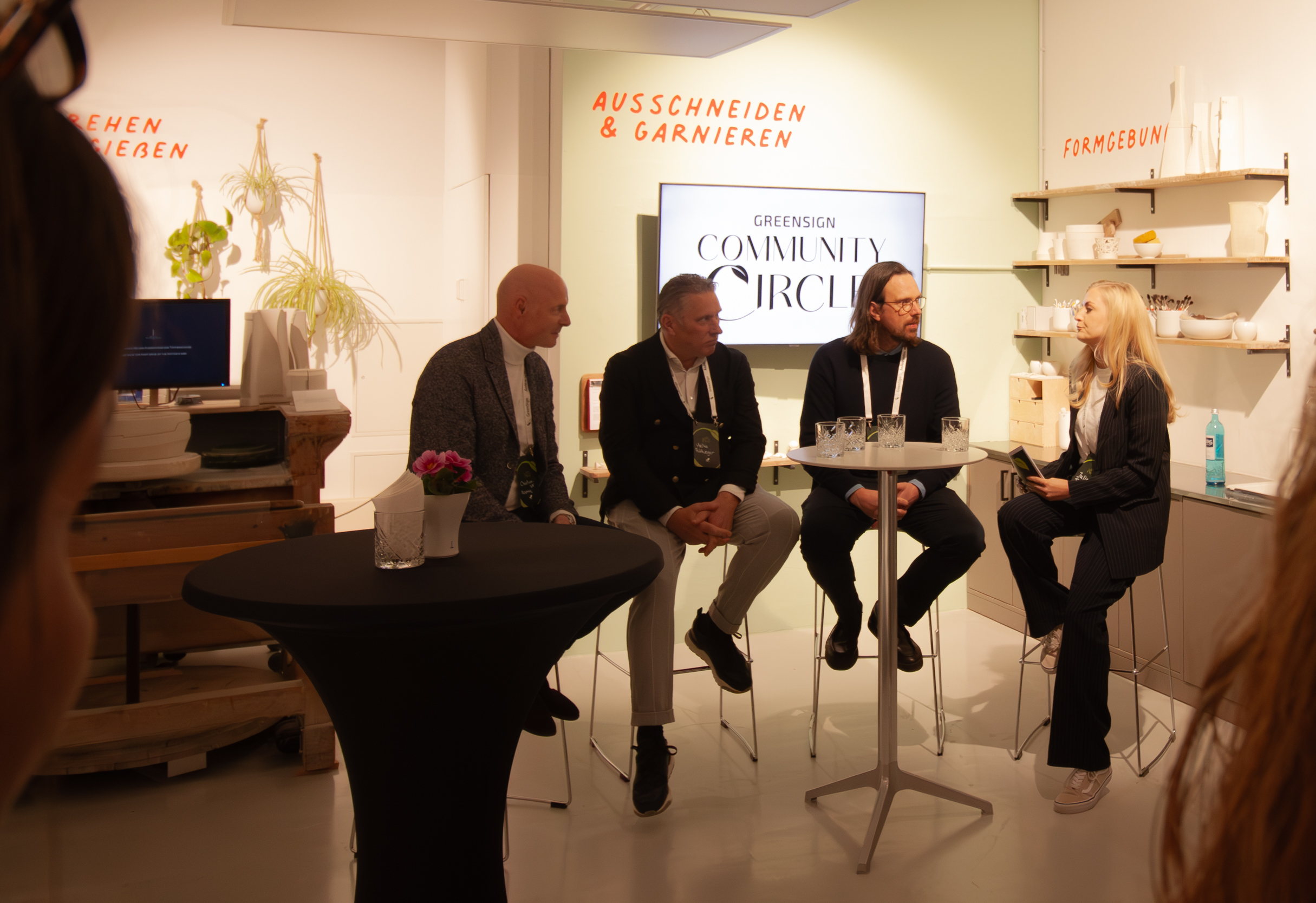 Foto: Paneldiskussion GreenSign Community Circle. Quelle: GreenSign Service GmbH. 